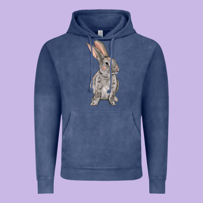 Easter Bunny Vintage Hoodie Designed By Oliviacreatesart
