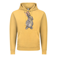 Vintage Mustard Easter bunny Vintage Hoodie - OliviaCreatesArt