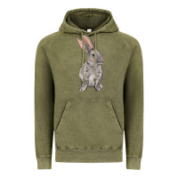 Vintage Olive Easter bunny Vintage Hoodie - OliviaCreatesArt