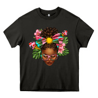 Asphalt Afro Woman Summer Heavy Core Tee - texasbilliewilder