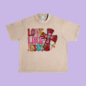Love Like Jesus Urban Heavy Tee Designed By Oliviacreatesart