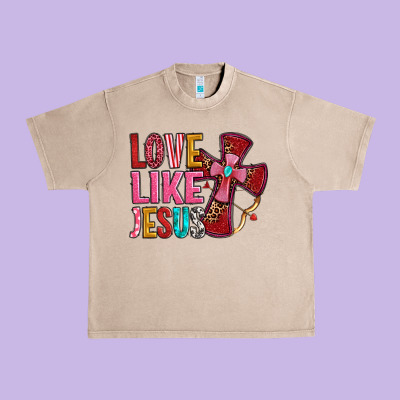 Love Like Jesus Urban Heavy Tee Designed By Oliviacreatesart