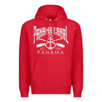 Red panama canal   central america pacific ocean traveling beach t shirt Premium Hoodie - maiPhamDesign