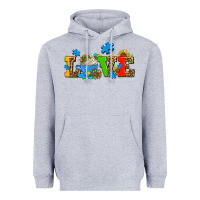 Heather Grey autism coffee cup with sunflower Heavyweight Hoodie - AdoDesignShop