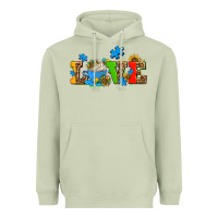 Matcha autism coffee cup with sunflower Heavyweight Hoodie - AdoDesignShop