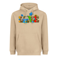 Mushroom autism coffee cup with sunflower Heavyweight Hoodie - AdoDesignShop