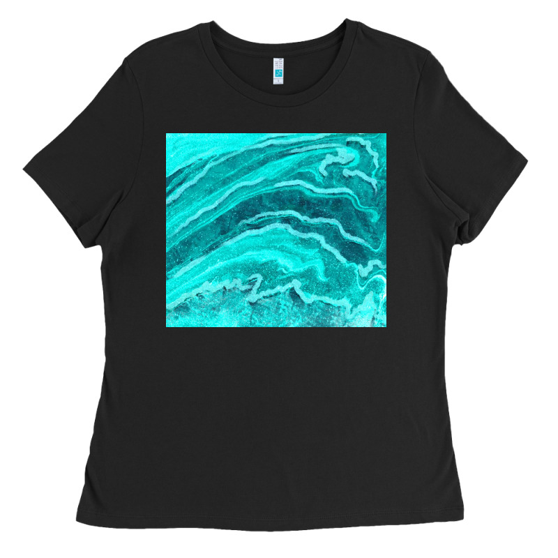 Turquoise Agate Ladies Tee by TumblerDesignByShophia | Teevron