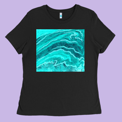 Turquoise Agate Ladies Tee Designed By Tumblerdesignbyshophia