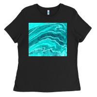 Black turquoise agate Ladies Tee - TumblerDesignByShophia