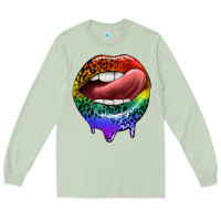 Matcha rainbow lips pride Long Sleeve Tee - FaDigitalArtStudio
