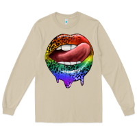 Mushroom rainbow lips pride Long Sleeve Tee - FaDigitalArtStudio