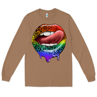 Toasted Coconut rainbow lips pride Long Sleeve Tee - FaDigitalArtStudio