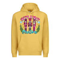 Antique Gold Nuts About Christmas Premium Hoodie - CowhideDigitalArt