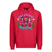 Cardinal Nuts About Christmas Premium Hoodie - CowhideDigitalArt