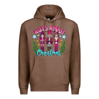 Chestnut Nuts About Christmas Premium Hoodie - CowhideDigitalArt