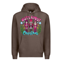 Coffee Nuts About Christmas Premium Hoodie - CowhideDigitalArt