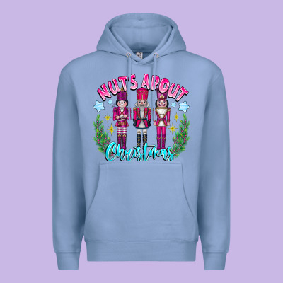Nuts About Christmas Premium Hoodie Designed By Cowhidedigitalart