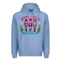 Colony Blue Nuts About Christmas Premium Hoodie - CowhideDigitalArt