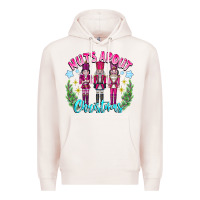 Pale Pink Nuts About Christmas Premium Hoodie - CowhideDigitalArt