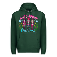 Sports Green Nuts About Christmas Premium Hoodie - CowhideDigitalArt