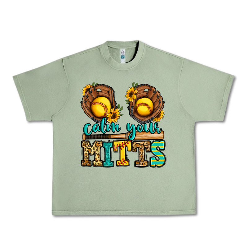 Calm Your Mitts Softball Urban Heavy Tee by Jasminsmagicworld | Teevron