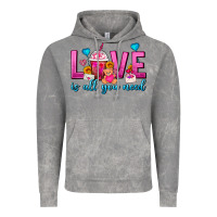 Cloud Rock Love Is All You Need Valentines Day Frappe Coffee Vintage Hoodie - FaDigitalArtStudio