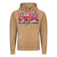 Love Is All You Need Valentines Day Frappe Coffee Vintage Hoodie | Teevron