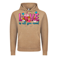Vintage Coffee Love Is All You Need Valentines Day Frappe Coffee Vintage Hoodie - FaDigitalArtStudio