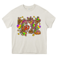 Cream Texas Mardi Gras Heavy Core Tee - NancyCooperArtShop