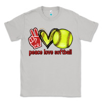 Moon Dust Peace love Softball Classic Tee - HowdyJamesFarm