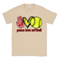 Mushroom Peace love Softball Classic Tee - HowdyJamesFarm