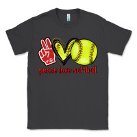 Smoke Peace love Softball Classic Tee - HowdyJamesFarm