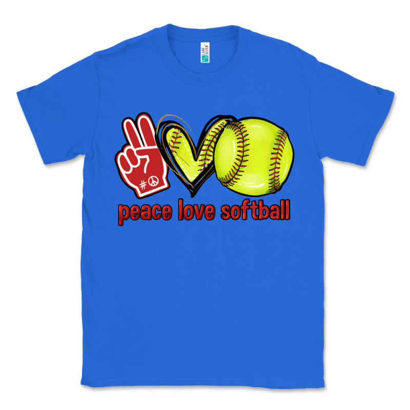 Peace Love Softball Classic Tee by HowdyJamesFarm | Teevron