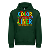 Forest Green color outside the liner autism awareness Urban Hoodie - JahusDesignShop