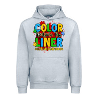 Heather Grey color outside the liner autism awareness Urban Hoodie - JahusDesignShop