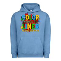 Pigment Pebble Blue color outside the liner autism awareness Urban Hoodie - JahusDesignShop