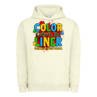 Pigment Pistachio color outside the liner autism awareness Urban Hoodie - JahusDesignShop
