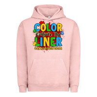 Pigment Salmon color outside the liner autism awareness Urban Hoodie - JahusDesignShop