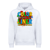 White color outside the liner autism awareness Urban Hoodie - JahusDesignShop