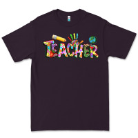 Plum Autism Teacher Premium Tee - NancyCooperArtShop