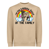 Mushroom i'm the rainbow sheep of the family suffolk sheep black face sheep Heavyweight Sweatshirt - Artiststas