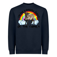 Navy i'm the rainbow sheep of the family suffolk sheep black face sheep Heavyweight Sweatshirt - Artiststas