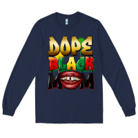 Navy Dope black mom Long Sleeve Tee - FaDigitalArtStudio