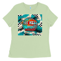 Hot Mess Boy Mama With Fire Ladies Tee | Teevron