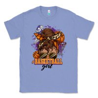 Colony Blue Messy bun Basketball girl Classic Tee - HowdyJamesFarm