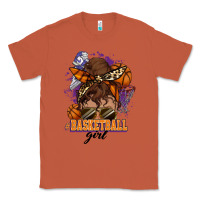 Copper Messy bun Basketball girl Classic Tee - HowdyJamesFarm