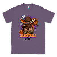 Lavender Messy bun Basketball girl Classic Tee - HowdyJamesFarm