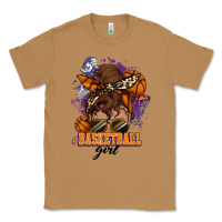 Toasted Coconut Messy bun Basketball girl Classic Tee - HowdyJamesFarm