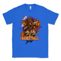 True Royal Messy bun Basketball girl Classic Tee - HowdyJamesFarm