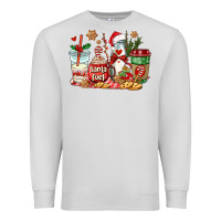 Dove Grey santa fuel coffee cups Premium Sweatshirt - AdoDesignShop
